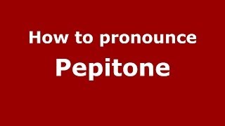 How to pronounce Pepitone
