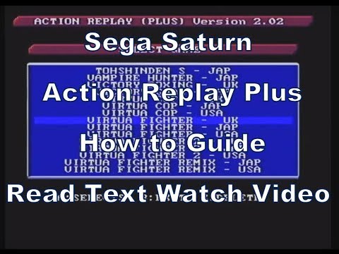 Using the Sega Saturns Action Replay Plus on Virtual Fighter Two (Invincible Cheating Special)