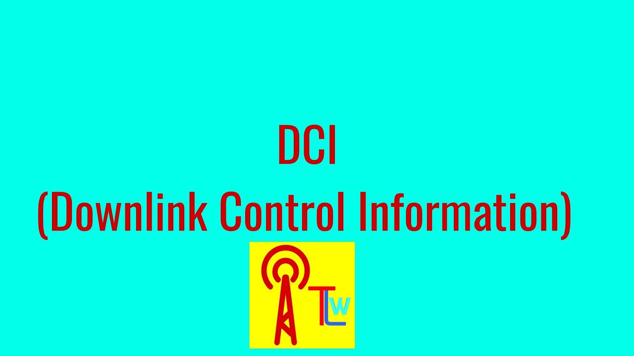 DCI (Downlink Control Information) in LTE
