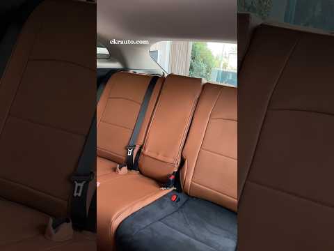 EKR custom brown rear seat cover for Lexus #ekr #ekrleather #ekrcover #ekrseatcover