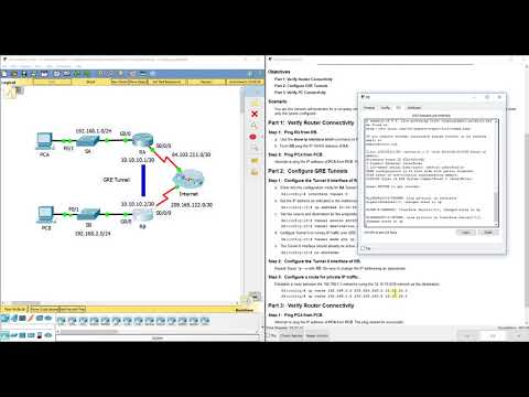 PKT 3.4.2.4 - Configuring GRE
