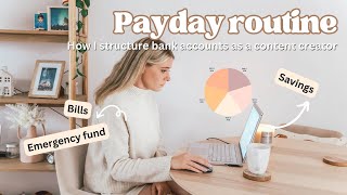 PAYDAY ROUTINE💰 How I Structure Bank Accounts as a Content Creator