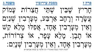 מסכת עירובין פרק ז משנה ג