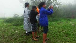 Tourists atop Kundadri Hills