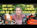 Chainsaw leaks bar oil? The most common reason why AND Husqvarna saw leaking oil FIXED!! Repair Vlog