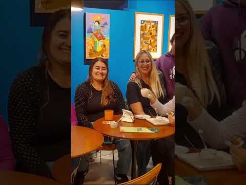 Parabéns prima Isabela Lamas no café é arte Uba MG