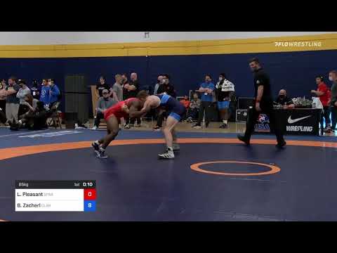 65 Kg Round Of 32 - La'Stot Pleasant, Spartan Mat Club Vs Brock Zacherl, Clarion Wrestling Club