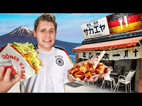 Deutsches Essen in JAPAN ist komisch😰-Wie gut schmecken Currywurst, Schnitzel&Döner?!