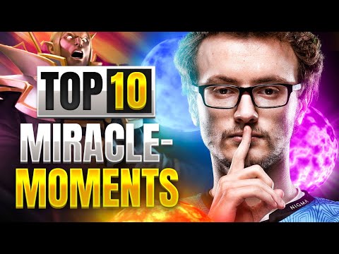 Top 10 moments when MIRACLE amazed the World in Dota 2