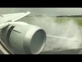 Qatar Airways 787 Rainy Landing In Manchester