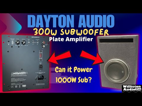 Amp for Your DIY Home Subwoofer - Dayton Audio SPA300-D 300W Plate Amplifier