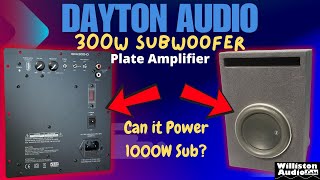 Amp for Your DIY Home Subwoofer - Dayton Audio SPA300-D 300W Plate Amplifier
