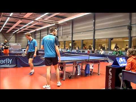 Tafeltennis Scylla 2 - Pecos 2 dubbelspel 2e div  2-12-2017