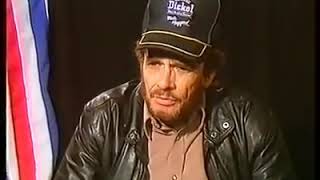 Merle Haggard- make up and faded blue jeans with interview