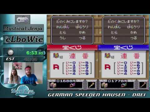 GSH 3 - Legend of the Mystical Ninja any% 2p2c Speedrun by BOWIEtheHERO and eLmaGus
