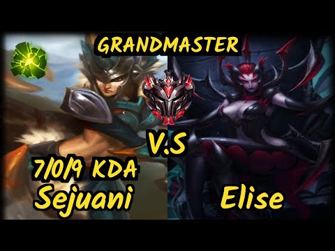 OPT Meteos (SEJUANI) vs ELISE - 7/0/9 KDA JUNGLE GAMEPLAY - NA Ranked GRANDMASTER