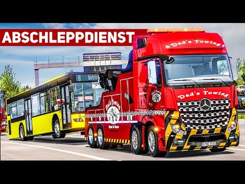 ETS 2: BUS am Haken - Abschleppdienst unterwegs mit Linienbus! | EURO TRUCK SIMULATOR 2