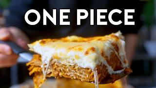 Making the 4-Cheese Lasagna from One Piece | Anime With Alvin