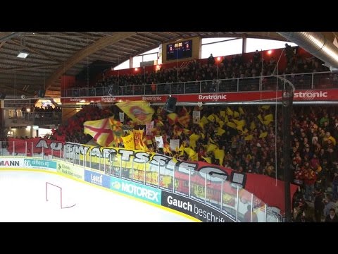 Choreo "Auswärtssieg" & Stimmung (SCL Tigers vs. SC Langenthal, 4. Playoff-Halbfinalspiel)