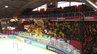 preview picture of video 'Choreo Auswärtssieg & Stimmung (SCL Tigers vs. SC Langenthal, 4. Playoff-Halbfinalspiel)'