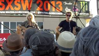 Emmylou Harris  Rodney Crowell  "Hanging up my heart"  SXSW 2013 Waterloo Records