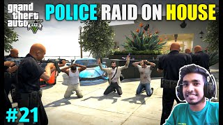 POLICE RAID ON MICHAELS NEW HOUSE  GTA V GAMEPLAY 
