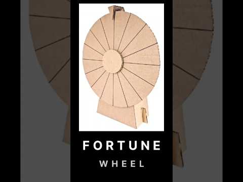 Wheel of Fortune DIY with templates #wheeloffortune #fortunewheel #cardboardcrafts
