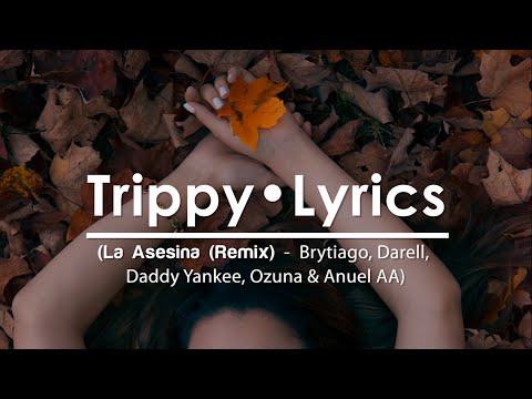 Asesina Remix 🔴 Brytiago, Darell, Daddy Yankee, Ozuna & Anuel AA 🔴Subtitulado en Español🔴BittyLyrics