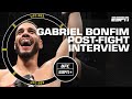 Gabriel Bonfim discusses winning UFC brother alongside his brother Ismael | ESPN MMA