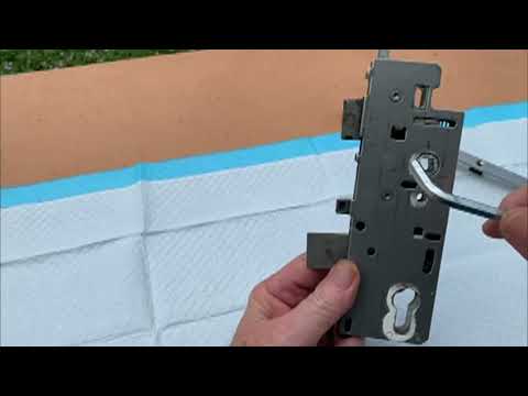 How to open a Hoppe Multi-point lock with dead bolt stuck in the locked position.