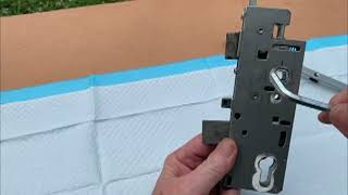 How to open a Hoppe Multi-point lock with dead bolt stuck in the locked position.
