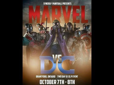 DC VS MARVEL PAINTBALL 2017