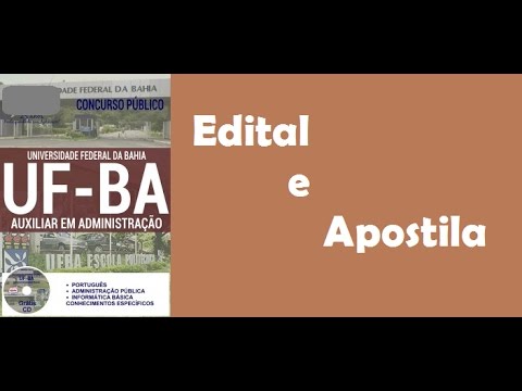 Edital Apostila Preparatória Concurso UFBA 2017 AUXILIAR EM ADMINISTRAÇÃO