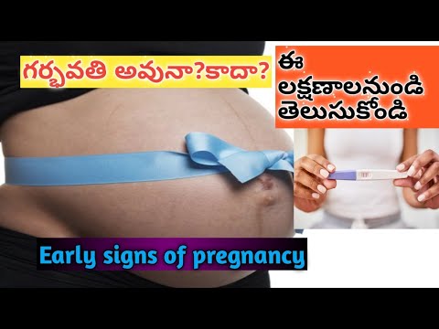 గర్భం యొక్క ప్రారంభ లక్షణాలు/Early signs of pregnancy