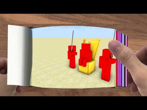 FLIPBOOK  Monster School  RAFT SURVIVAL CHALLENGE   Minecraft Animation010