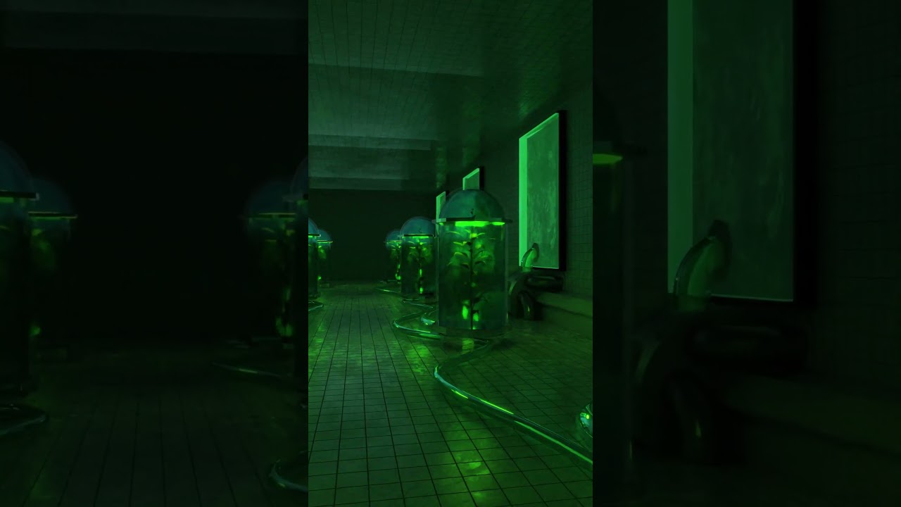 Sci-Fi Plant Laboratory 3D Animation ✨💗✅