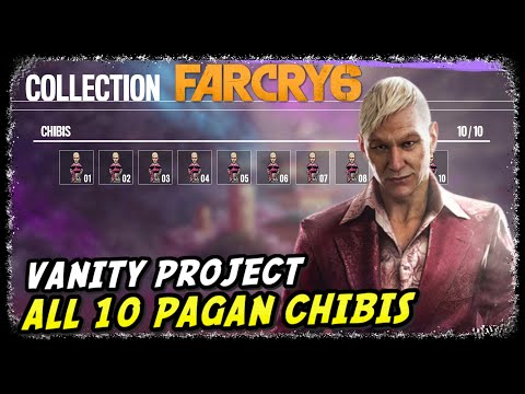 All 10 Pagan Chibis | Far Cry 6 Pagan Control | Vanity Project Trophy Achievement
