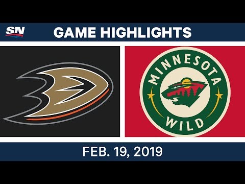 NHL Highlights | Ducks vs. Wild - Feb 19, 2019