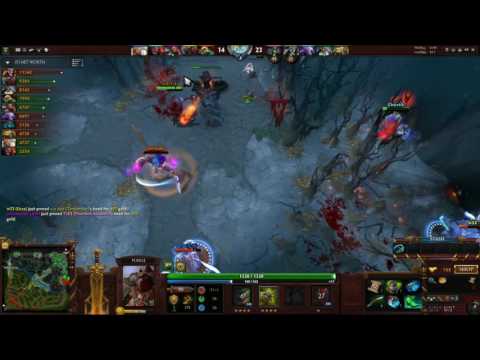 DOTA 2 | Dendi (PUDGE) VS W33 (URSA) Meet In One Match