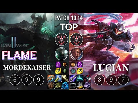 DWG Flame Mordekaiser vs Lucian Top - KR Patch 10.14