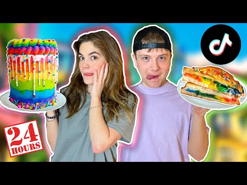 VI SPISER TIKTOK MAD I 24 TIMER