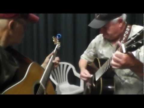 Warming up - 2012 Weaverville Fiddle Contest - Jerry Rose