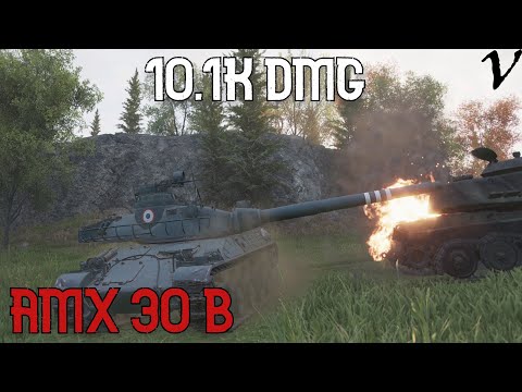 AMX 30 B - 10.1K Damage: WoT Console - World of Tanks Console