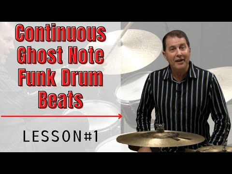 Continuous Ghost Note Funk Drum Beats - Part 1