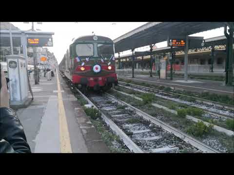 La partenza del treno storico