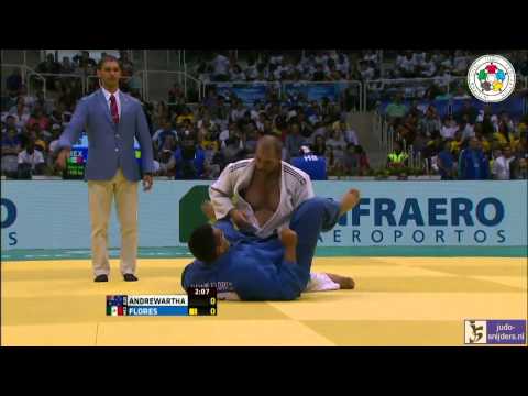 Judo 2013 World Championships Rio de Janeiro: Andrewartha (AUS) - Flores (MEX) [+100kg]