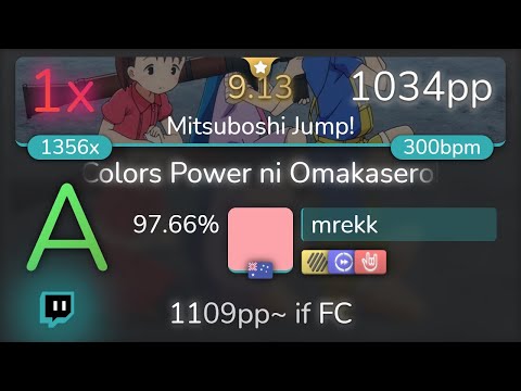 [Live] mrekk | Colors*Slash - Colors Power ni Omakasero! [Mitsuboshi Jump!] +HDDTHR 97.66% 1034pp 1❌