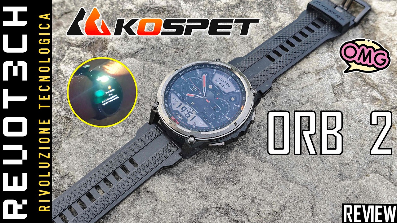 KOSPET ORB 2: Rugged Watch con Torcia integrata e Display Spettacolare!