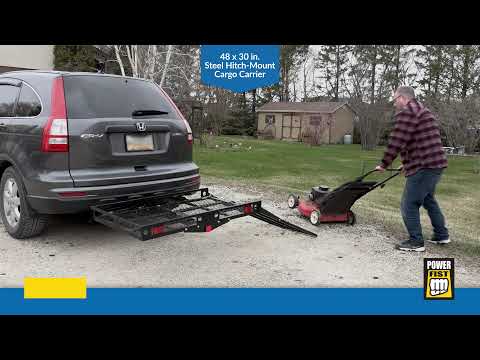 48 x 30 in. 500 lb Steel Hitch-Mount Cargo Carrier - 8304974