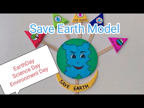 EARTH MODEL Save Earth model#earth#earthday#saveearth#model#scienceprojec#environmentdaymodel#vairal